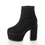 Mafmof(マフモフ)13cmヒールボリュームヒールストレッチショートブーツ | Mafmof | 詳細画像10 