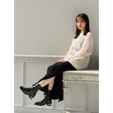 Realta(レアルタ)4.5cmパールヒールストレッチショートブーツ | Mafmof | 詳細画像6