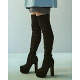 Mafmof(マフモフ)13 5cmヒールストーム入りストレッチ膝上ロングブーツ | Mafmof | 詳細画像5 