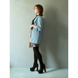 Mafmof(マフモフ)13 5cmヒールストーム入りストレッチ膝上ロングブーツ | Mafmof | 詳細画像6 