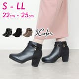 Realta(レアルタ)ビジューチャーム付き厚底フラワーカットショートブーツ | Mafmof | 詳細画像1