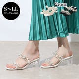 Realta(レアルタ)パール×スタッズクリアミュールサンダル | Mafmof | 詳細画像1 