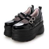 ブラック・エナメル | Mafmof(マフモフ)9cmソール厚底スニーカー | Mafmof