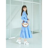 Mafmof13cmヒールスクエアバルキーヒールダブルベルトサンダル | Mafmof | 詳細画像6