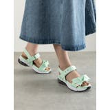 Realta(レアルタ) リボンがかわいいベルクロエアー底スポーツ サンダル | Mafmof | 詳細画像3 