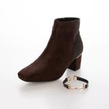 Realta(レアルタ)6cmプレートヒール２WAYビット異素材MIXショートブ… | Mafmof | 詳細画像22 