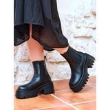 Mafmof(マフモフ)8cm厚底トラックソールサイドゴアショートブーツ | Mafmof | 詳細画像2