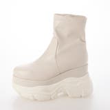 Mafmof(マフモフ)10cm厚底ボリュームソールストレッチショートブーツ | Mafmof | 詳細画像9 