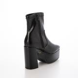 Mafmof(マフモフ)12cmチャンキーヒールストレッチショートブーツ | Mafmof | 詳細画像10