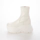 Mafmof(マフモフ)10cmメガ厚底クラッシュソールストレッチショートブーツ | Mafmof | 詳細画像9 