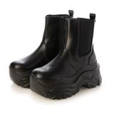 ブラック・PU | Mafmof10cmメガ厚底クラッシュソールサイドゴアショートブーツ | Mafmof