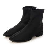 Realta3cmヒールネオプレーンストレッチローヒールショートブーツ | Mafmof | 詳細画像1