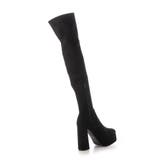 Mafmof(マフモフ)13cmチャンキーヒールストレッチロングブーツ | Mafmof | 詳細画像11