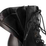 Mafmof9cmチャンキーヒール厚底プラットフォームレースアップショートブーツ… | Mafmof | 詳細画像14