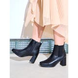 Realta(レアルタ)6 5cmヒールサイドゴアスクエアトゥストームショートブ… | Mafmof | 詳細画像4 