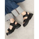 Mafmof(マフモフ)7cm厚底ソールダブルベルトパデットサンダル | Mafmof | 詳細画像2 