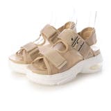 ベージュ | Realta6 5cmエアー入りクッショニングソールチュールスポーツサンダル | Mafmof