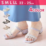 Realta(レアルタ)5cmヒールパールビジュー2wayサンダル | Mafmof | 詳細画像1