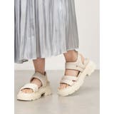 Mafmof(マフモフ)7cm厚底ソールダブルベルトパデットサンダル | Mafmof | 詳細画像3 