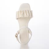 Mafmof(マフモフ)11cmチャンキーヒールシフォンギャザー厚底サンダル | Mafmof | 詳細画像15