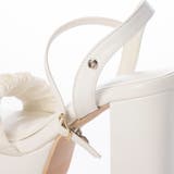 Mafmof(マフモフ)11cmチャンキーヒールシフォンギャザー厚底サンダル | Mafmof | 詳細画像18