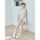 Mafmof(マフモフ)10 5cm厚底ボリュームソールベルクロダッドスポーツサ… | Mafmof | 詳細画像2 