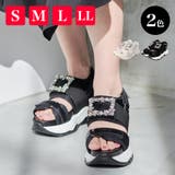 Mafmof(マフモフ)ボリュームソールビジュースポーツサンダル 533scc | Mafmof | 詳細画像1 