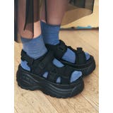 Mafmof(マフモフ)9cm厚底ボリュームソールベルクロスポーツサンダル | Mafmof | 詳細画像6