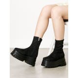 Mafmof(マフモフ)9cmトリプルソール厚底ストレッチショートブーツ | Mafmof | 詳細画像5 