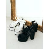 Mafmof(マフモフ)13cmヒール厚底ユニットソールクロスベルトサンダル | Mafmof | 詳細画像15 