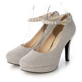 シルバー・ラメ | ElvisLuce(エルビスルーチェ)11cmヒールパールストラップオケージョン… | Mafmof