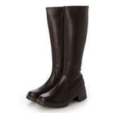 ダークブラウン・PU | Realta(レアルタ)5.5cmヒール高グリップ防滑ソールロングブーツ | Mafmof