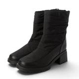 ブラック | Realta(レアルタ)5.5cmヒール高グリップ防滑ソール生活防水ブーツ | Mafmof