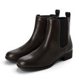 ダークブラウン・PU | Realta(レアルタ)3 5cmヒール高グリップ防滑ソールサイドゴアショートブ… | Mafmof
