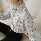 ホワイト | ストライプシャツ ストライプシャツ シャツ | maison de LATIR