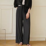 ダークグレー(ポケットあり) | 接触冷感で夏も快適にサラッと穿ける。上品美脚ストレートプリーツパンツ | maison de LATIR
