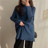 優しい質感タートルネックで暖か美シルエットリブニット シンプル韓国ファッション | maison de LATIR | 詳細画像17