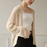 アイボリー | UV対策サマーカーディガン 羽織 サマーニット | maison de LATIR