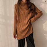 優しい質感タートルネックで暖か美シルエットリブニット シンプル韓国ファッション | maison de LATIR | 詳細画像18