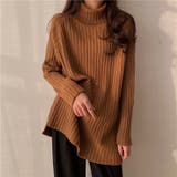 優しい質感タートルネックで暖か美シルエットリブニット シンプル韓国ファッション | maison de LATIR | 詳細画像19