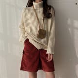 優しい質感タートルネックで暖か美シルエットリブニット シンプル韓国ファッション | maison de LATIR | 詳細画像11