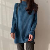 優しい質感タートルネックで暖か美シルエットリブニット シンプル韓国ファッション | maison de LATIR | 詳細画像16