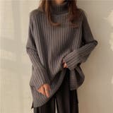 優しい質感タートルネックで暖か美シルエットリブニット シンプル韓国ファッション | maison de LATIR | 詳細画像8