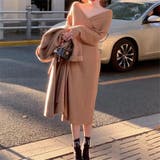 ボディラインにキレイにフィットするカシュクールニットワンピース ウェストシェイプ | maison de LATIR | 詳細画像13