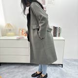 カーキ | 羽織るだけできちんと感間違いなしのロング丈チェスターコート レトロ 高見え | maison de LATIR