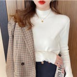 もっちり肌触り着回し力抜群なボトルネックニットトップス 冬 無地 | maison de LATIR | 詳細画像18 