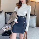 もっちり肌触り着回し力抜群なボトルネックニットトップス 冬 無地 | maison de LATIR | 詳細画像20 