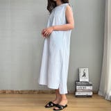 グレー | ポケット付きで便利！上品リゾートサラサラ涼しいノースリーブワンピース | maison de LATIR