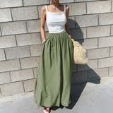 カーキ | パンツワイドパンツ ガウチョパンツ ハイウエスト | maison de LATIR