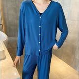 ブルー | 2点セット カーディガン パンツ | maison de LATIR